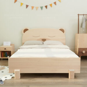 solid wood bed