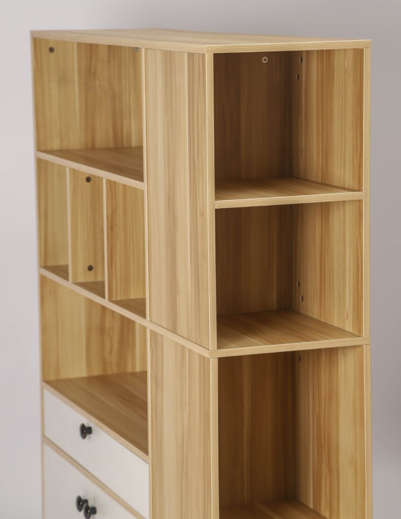 MDF Panel Bookcase with Drawer - Wooden Furniture Manufacturer - Good Wood