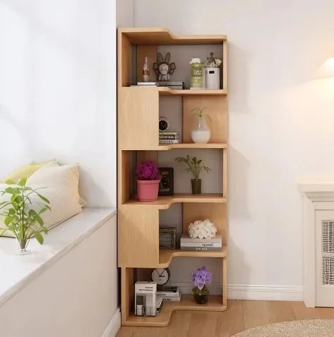 corner bookshelf